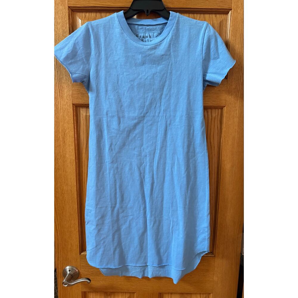 Stylish Frank & Eileen Mini Harper Perfect T-Shirt Dress Blue small (New)